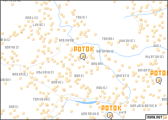 map of Potok