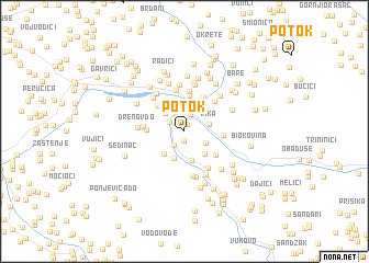 map of Potok