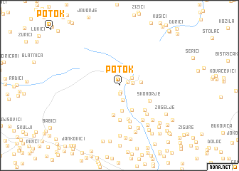 map of Potok