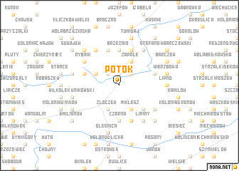 map of Potok