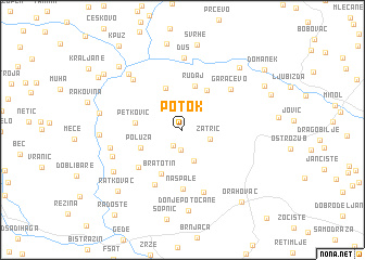 map of Potok