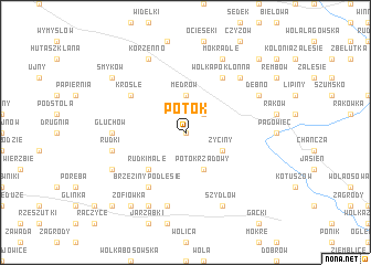 map of Potok