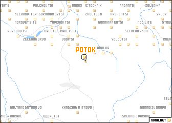 map of Potok