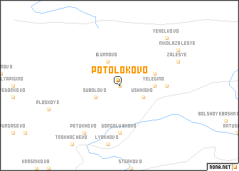 map of Potolokovo