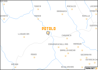 map of Potolo