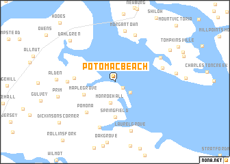 map of Potomac Beach