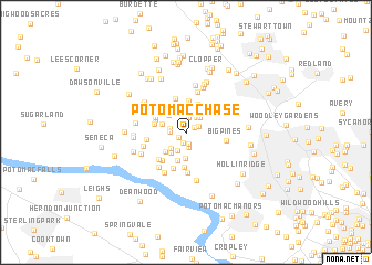 map of Potomac Chase