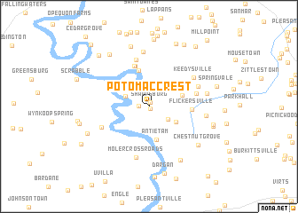 map of Potomac Crest
