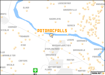 map of Potomac Falls