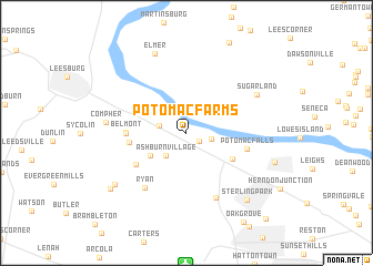 map of Potomac Farms