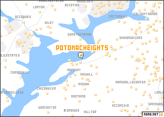 map of Potomac Heights