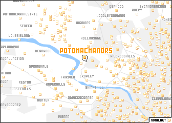 map of Potomac Manors