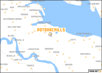 map of Potomac Mills