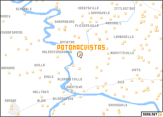 map of Potomac Vistas