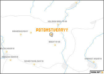 map of Potomstvennyy