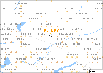 map of Potopy