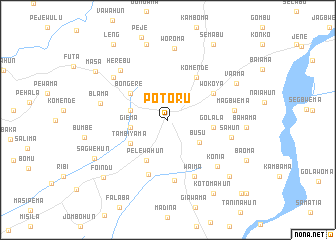 map of Potoru