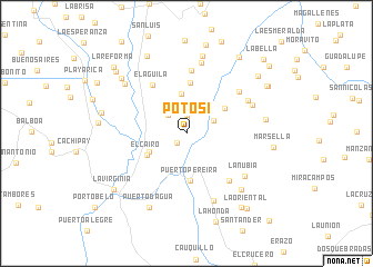 map of Potosí