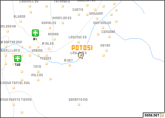 map of Potosí