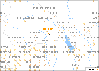 map of Potosí