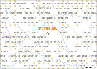 map of Potosuel