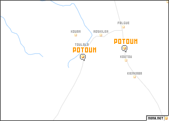map of Potoum