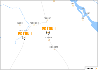 map of Potoum