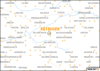 map of Potov Vrh