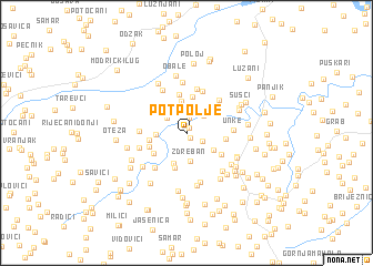 map of Potpolje