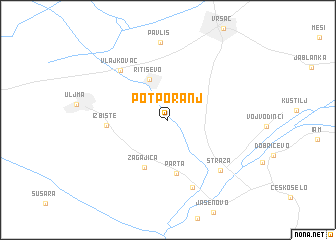 map of Potporanj