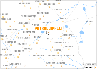 map of Potraddipalli