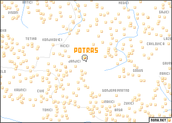 map of Potraš