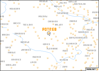 map of Potreb