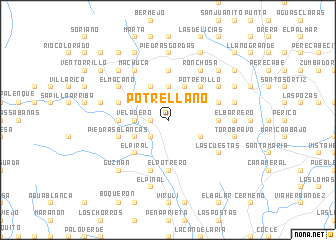 map of Potrellano