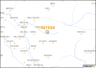 map of Potrem