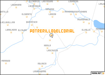 map of Potrerillo del Corial