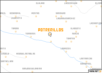 map of Potrerillos