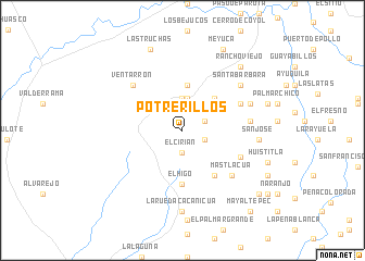 map of Potrerillos