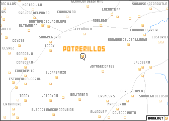 map of Potrerillos