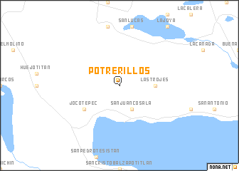 map of Potrerillos