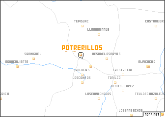 map of Potrerillos