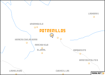 map of Potrerillos