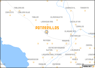 map of Potrerillos