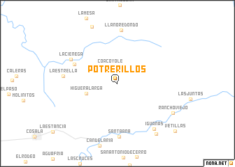 map of Potrerillos