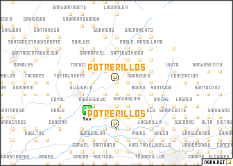 map of Potrerillos