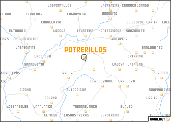 map of Potrerillos