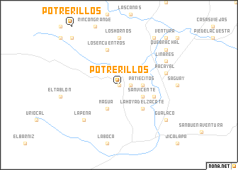 map of Potrerillos