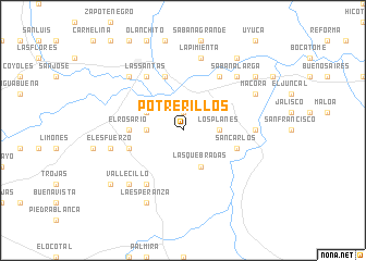 map of Potrerillos