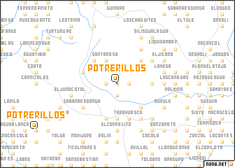 map of Potrerillos