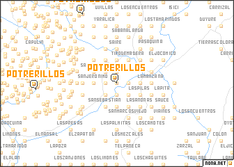 map of Potrerillos